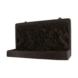IndianShelf Bronze Toned Wooden Dhokra Wall Mounted Hooks Kitchen Hanger-image-65