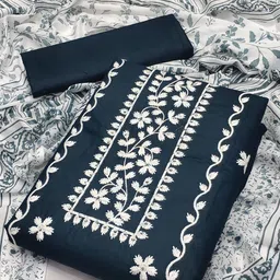 Aika Embroidered Pure Cotton Unstitched Dress Material-image-40