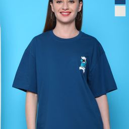 Dreambe Women Typography 2 Wonder Woman Printed Applique T-shirt-image-63