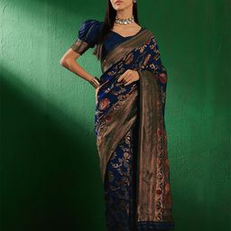 Suha Woven Design Zari Art Silk Banarasi Saree-picture-57