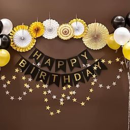 Special You 40Pcs Black & Yellow Balloons Birthday Celebrations-picture-19
