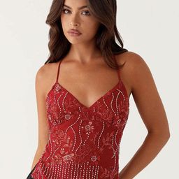 LULU & SKY Women Sequin-Work Backless Crop Top-image-75