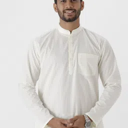 Ramraj Mandarin Collar Straight Short Kurta-25