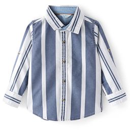 Infinity Boys Tailored Fit Opaque Striped Casual Shirt-image-58