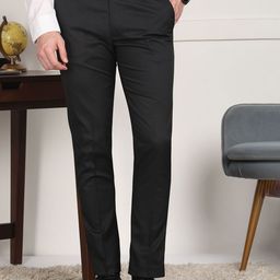 FUBAR Men Regular Fit Mid-Rise Pleated Formal Trousers-picture-28