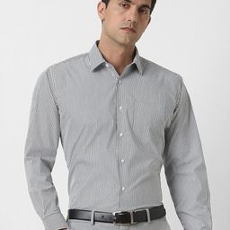 Van Heusen Men Spread Collar Vertical StripedFormal Shirts-picture-26
