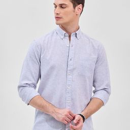 Snitch Men Button-Down Collar Textured Formal Shirt-image-35