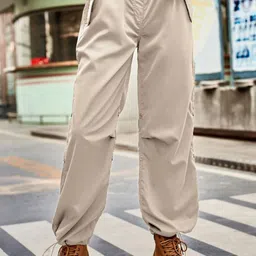 Oh Rare Women Solid Mid-Rise Regular Fit Trousers-picture-25