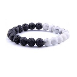 Divine souvenirs Unisex Artificial Beaded Elasticated Bracelet-17
