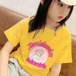 Xsole Girls Printed Cotton Round Neck Short Sleeves T-shirt-picture-31