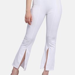 BUY NEW TREND Women Relaxed High-Rise Wrinkle Free Trousers-image-96