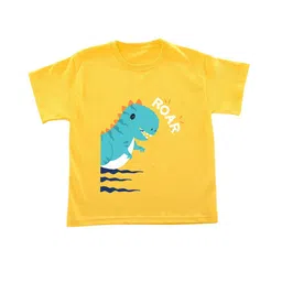BAESD Boys Rapid-Dry Typography Printed Round Neck Cotton T-shirt-image-29