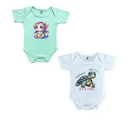 Cute Pals Kids-Unisex Multicoloured Cotton Rompers-image-88