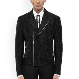 SDS By Kushal Shah Men Crop Biker Jacket-43