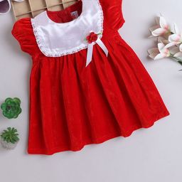 MANY FROCKS & Girls Puff Sleeve Fit & Flare Dress-image-73