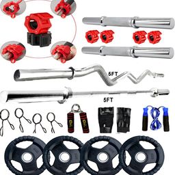YMD Set Of 19 Rods & Plates Home Gym Combo-41