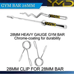 YMD Set Of 29 Rods & Plates Home Gym Combo image 2