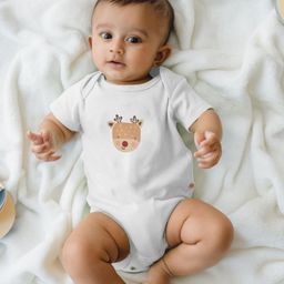 YK Infant Girls Reindeer Printed Bodysuit-32