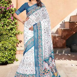 Moda Rapido Floral Zari Saree-image-46