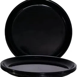 (Set of 2) Mirror Finish Unbreakable BPA Free Lunch dinner Set (27'cm) Dinner Plate-image-31