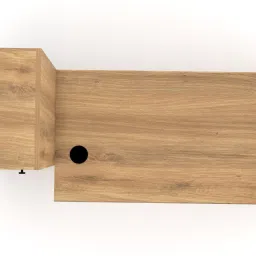spacesbyu Duocia Study Table with Cabinet and Open Storage | Computer Table | Engineered Wood Study Table image 5