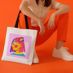 ARTBUG Printed Shopper Tote Bag-image-26