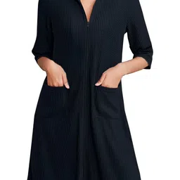 Enchant Home Self-Design Pure Cotton Bath Robe-picture-29