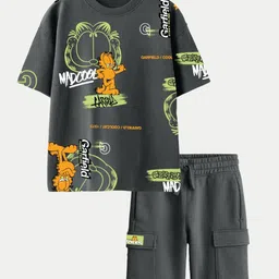 Nap Chief Unisex Kids Printed T-shirt with Shorts-image-89