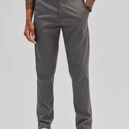 Snitch Men Cotton Smart Slim Fit Chinos Trousers-image-46