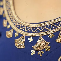 Fabcartz Embroidered Sequinned Semi-Stitched Lehenga & Unstitched Blouse With Dupatta image 4