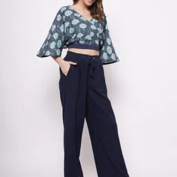 Western Era Women Relaxed Straight Leg High-Rise Trousers-image-81