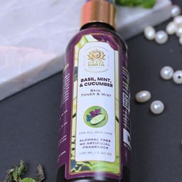 Kaaya Natural Set Of 2 Basil, Cucumber & Mint Toner & Mist - 100 ml Each-32