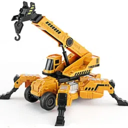 Friction Powered Lifting Crane with Cable 360 Degree Rotating Towing Crane Toys-26