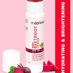 Tinted Lip Balm with SPF 50 PA+++| Hydration++Brightening |Kojic Acid & Ceramide Beetroot-25