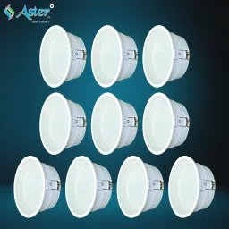 8W Round Deep Down LED Panel Light | Ceiling Light (Cool White, Pack of 10) Recessed Ceiling Lamp-image-12