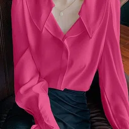 HERE&NOW Solid Long Sleeves Top-22