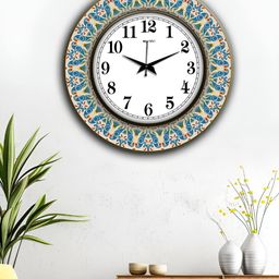 OLIVE TREE White & Black Printed Round Shaped Contemporary Wall Clock-10