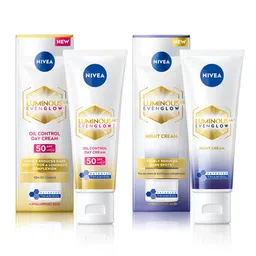Nivea Luminous Even Glow Day & Night Cream Combo - 40 ml each-32