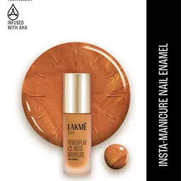 Lakme 9to5 Powerplay Insta-Manicure Quick Dry Technology Nail Enamel 6ml - Golden Hour-96
