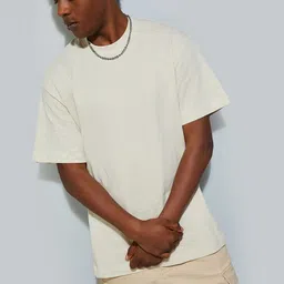 max Men V-Neck Raw Edge T-shirt-image-97