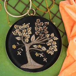 FOR THE BEAUTIFUL YOU Embroidered Box Clutch-73