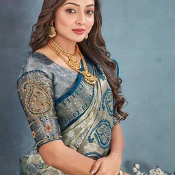 Tankori Woven Design Zari Tissue Kanjeevaram Saree-picture-44