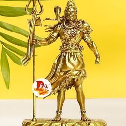 DARIDRA BHANJAN Gold-Toned Religious Idol Showpiece-image-91