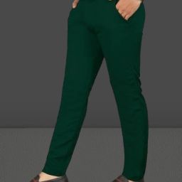 Men Regular Fit Green Lycra Blend Trousers-image-60