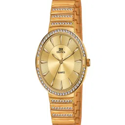 Exotica Fashion Women Brass Dial & Stainless Steel Straps Watch EX-6040-Gold-25