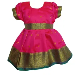 Mom and Me Pink Cotton Dresses-image-58