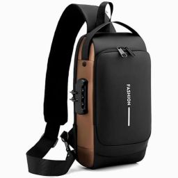 Black, Brown Men & Women Sling Bag Anti-Theft, Waterproof, Usb Charging, Crossbody Sling Backpack for Adults-image-19
