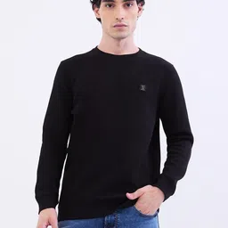 SPYKAR Men Black Cotton Pullover Sweatshirts-picture-10