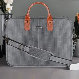 LOREM Men Textured Laptop Bag-52
