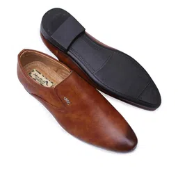 Men Brown Solid Formal Slip-On Shoes-image-85